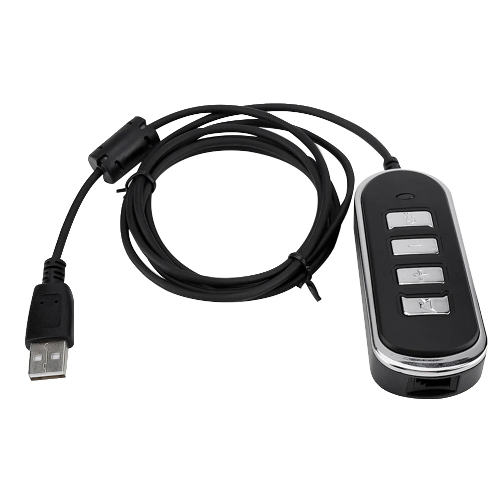 Легко управляемый колл центр RJ9 к USB с пультом управления аксессуары