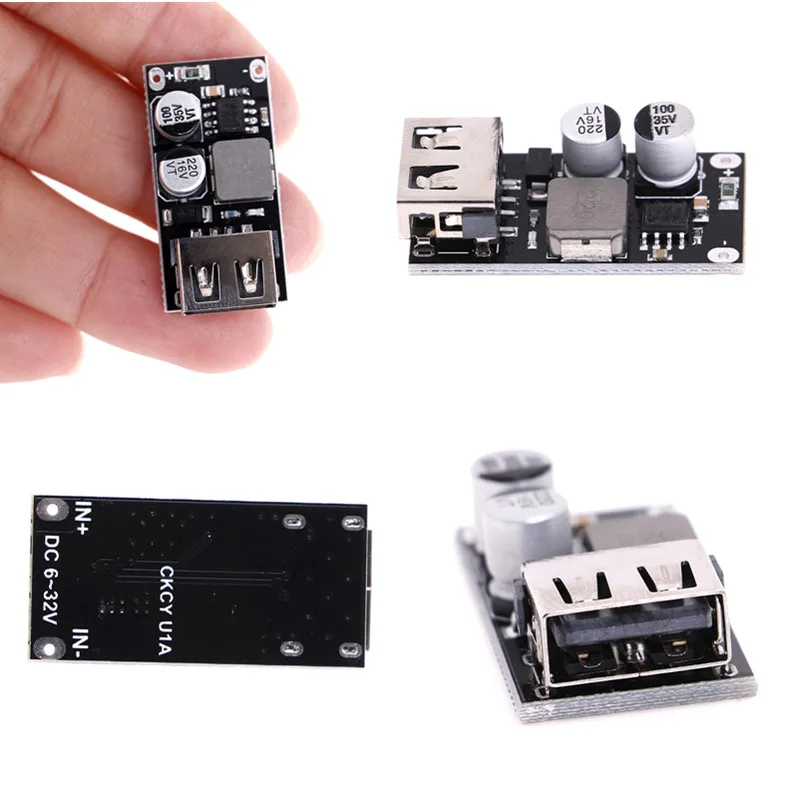 USB зарядный понижающий модуль QC3.0 QC2.0 DC преобразователь 6 32 в 9 12 В 24 для Быстрого