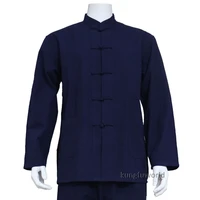pure cotton kung fu jacket tai chi top martial arts wing chun shirts wushu clothes