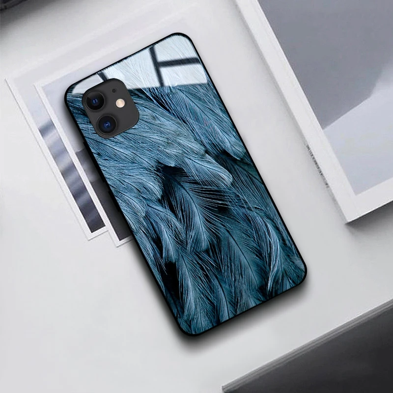 Чехол для iPhone 11 Pro XS Max XR X 8 7 6 6s Plus силиконовая рамка закаленное стекло Космический