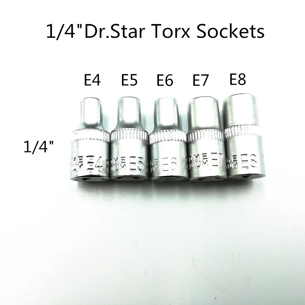 HS инструменты 30 шт. Torx Набор торкс инструмент женский мужской Torx E& T розетки набор ремонтных инструментов