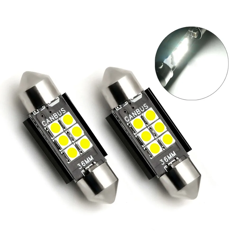 

Replacement Light Bulbs White Parts 12V DC 36MM Accessories Error Free