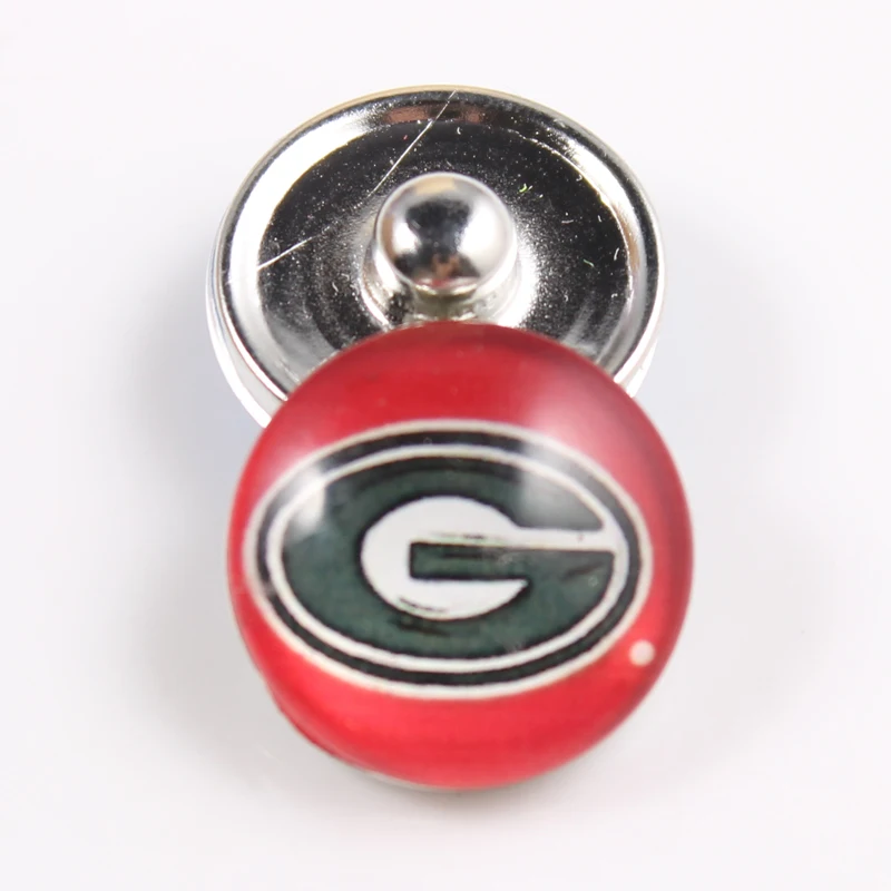 20 шт./лот кнопки Подвески в виде грузинского бульдога университетский Футбол