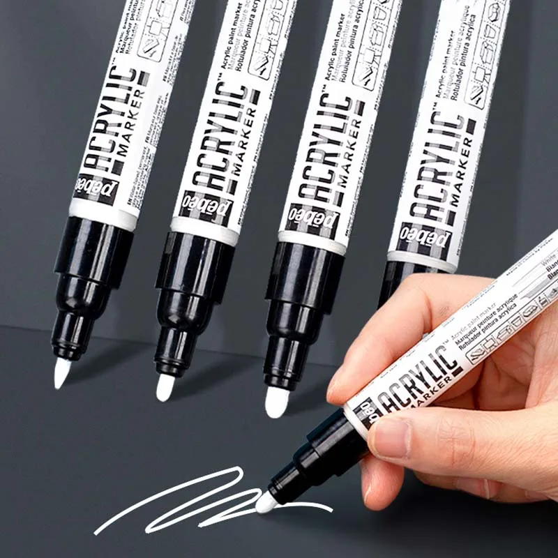 

Ручка-маркер Pebeo черная водостойкая, 0,7/4/1, 2 мм