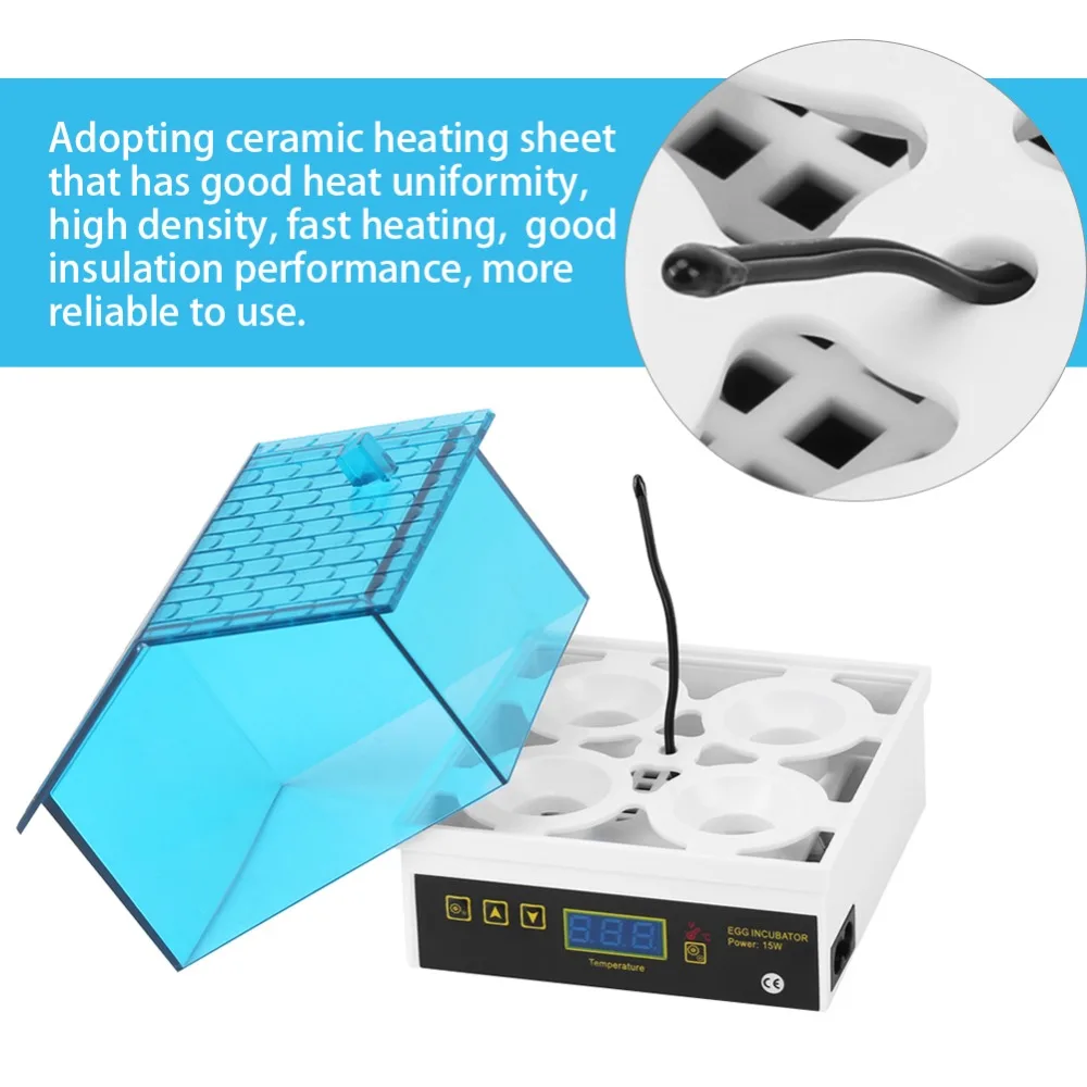 Автоматический инкубатор с 4 яйца цифровая Курочка контролем температуры