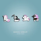 Панк Единорог с качественным покрытием из алюминиевого сплава эмали шпильки метки детей сосны Пряжка значки с героями мультфильмов крутая штука