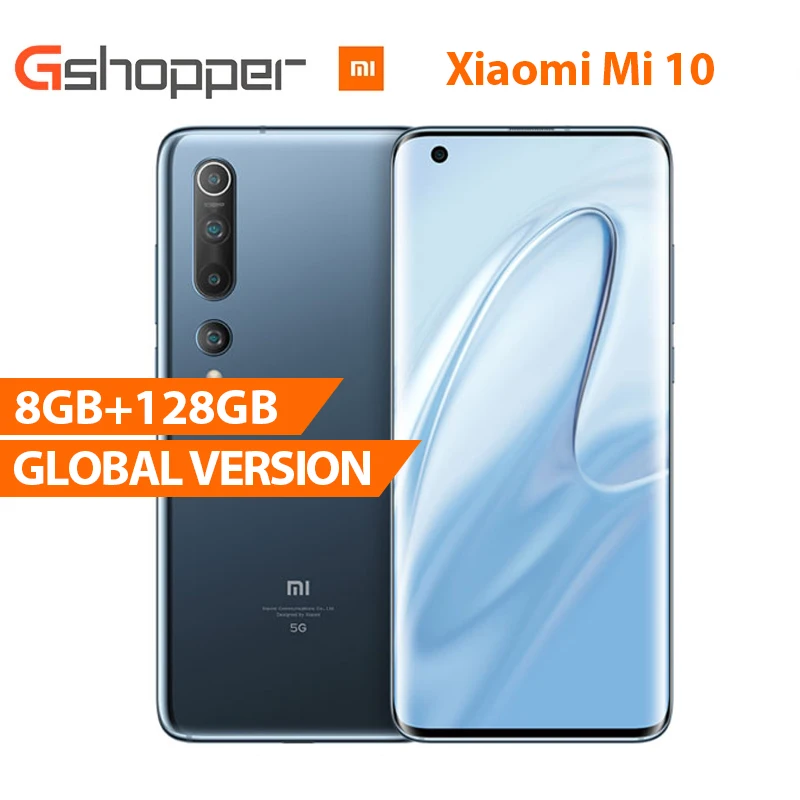 Смартфон Xiaomi Mi 10 8 ГБ 128 865 МП Snapdragon 6 67 восемь ядер 3 дюймовый AMOLED дисплей Wi Fi
