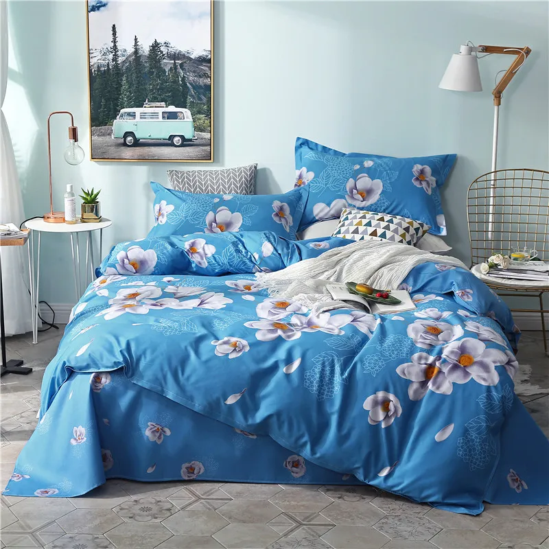 

Rings Flower Sea Set Duvet Cover Set Pillowcase Home Textiles 2/3pcs Bed Linen King Queen Size Dropship