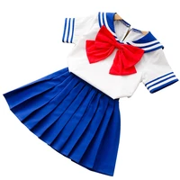 90 130cm kids boys girls sailor moon cosplay costumes japanese style kawaii cute primary school uniform choir dance clothing
