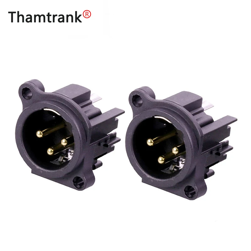 Позолоченные 3 контактные прямые контакты XLR Jack 10 шт./лот|Соединители| |