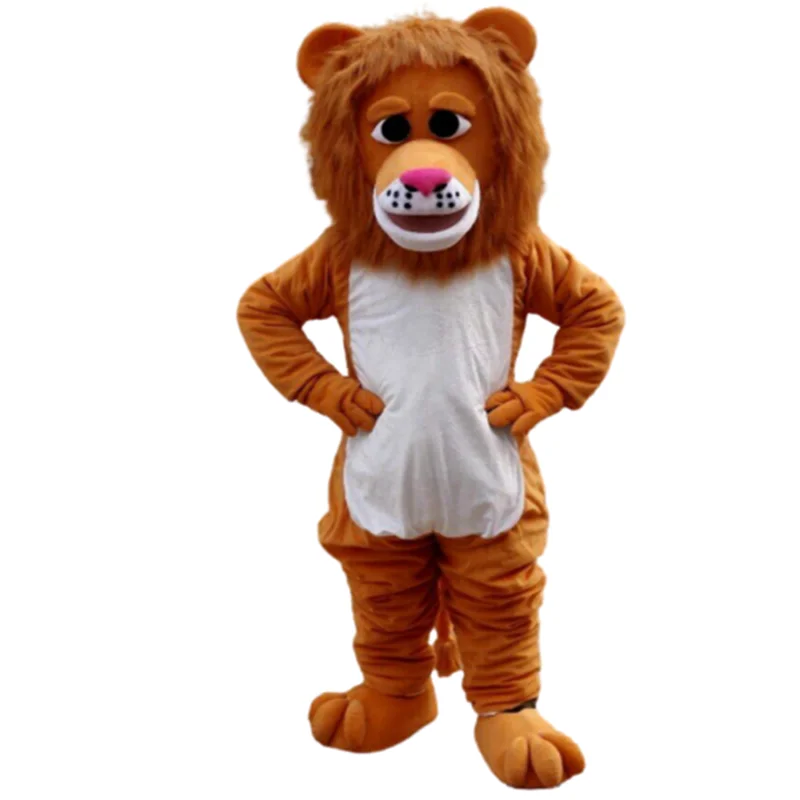 Костюм-талисман льва пушистые костюмы для косплея вечерние партия игры пушистый