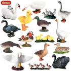 Искусственная ферма Oenux, искусственная игрушка, птица, МАНДАРИНКА, утки, гусь, птица, детские фигурки, обучающий подарок из ПВХ