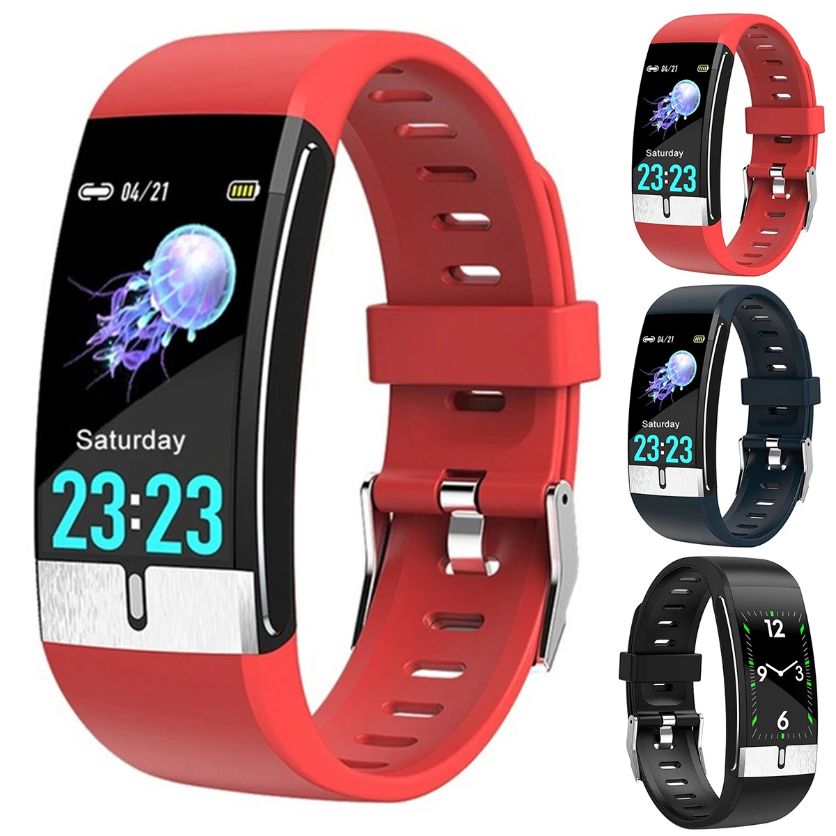 

BT Smart Watch Heart Rate Blood Pressure Monitor HD Touch Screen Wristband Bracelet Waterproof Sports Tracker Fitness Watch