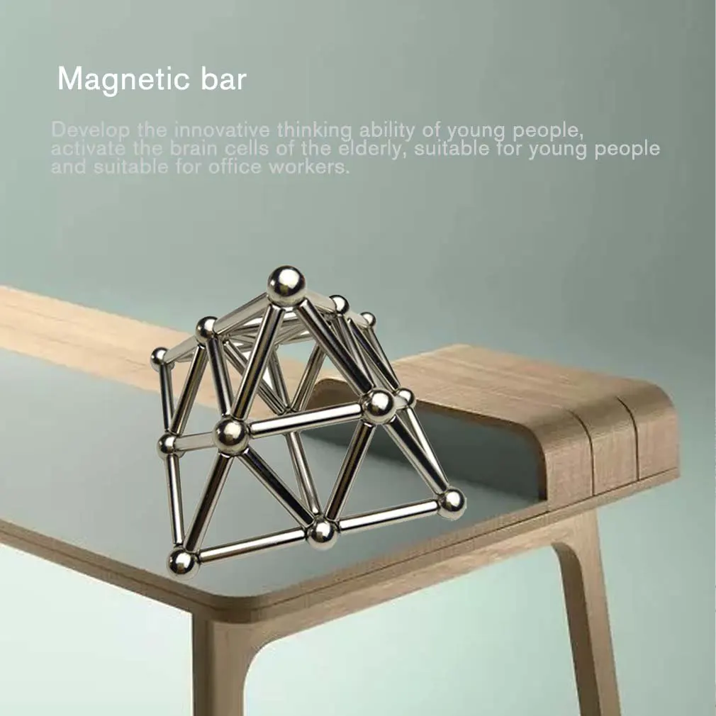 

DIY 36 Magnetic Stripe 27 Ball Leisure Puzzle Product Adult Decompression Magnetic Building Block Brain Toy Magnet Ball Gifts