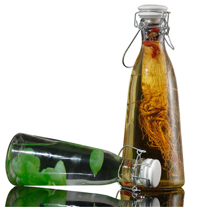 Пустой из тонкого и прозрачного текла фермент Вино Баррель фляга не свинцового