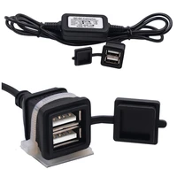 1224v motorcycle dual usb waterproof charger carrv universal cigarette lighter travel auto phone power supply accessories