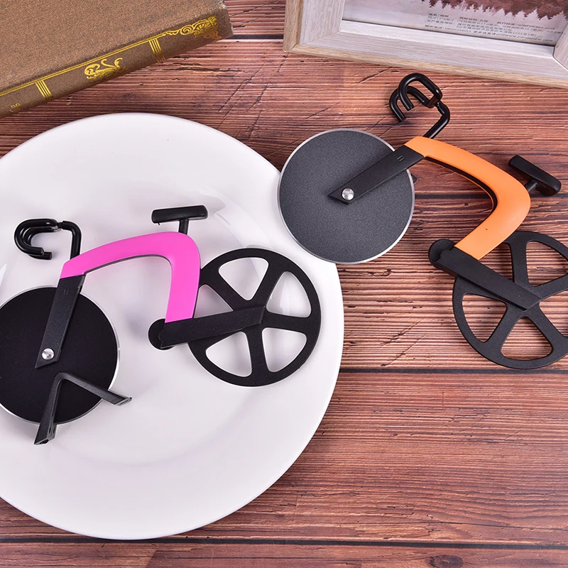 1 шт. велосипед из нержавеющей стали резак для пиццы пластиковый ролик