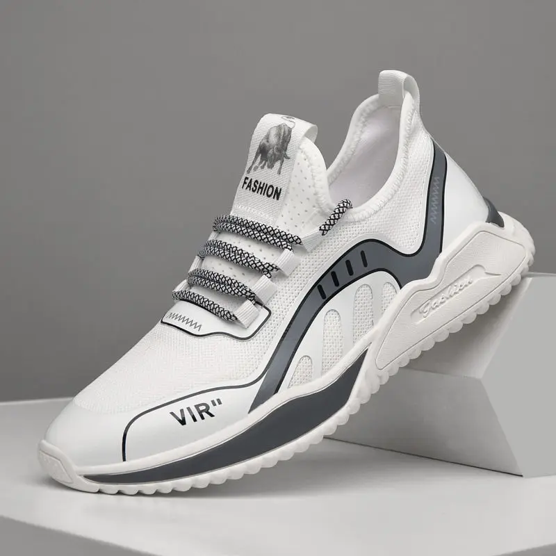 

Male Sneakers Thick Bottom Increase Mesh Breathable Tenis Feminino Casual Vulcanized Shoes Lace Up Platfrom Shoes 2022 Men Shoes