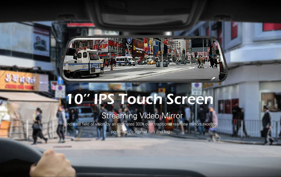 4G Dash Cam Android 10 дюймов поток медиа зеркало автомобиля зеркало заднего вида автомобиля Dvr ADAS супер ночного видео рекордер FHD двойной 1080P