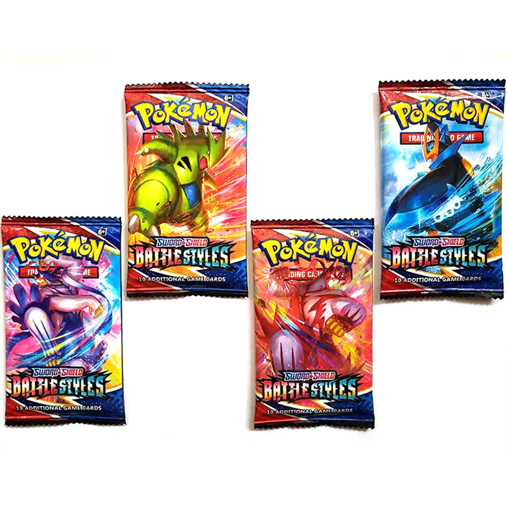 Nueva espada y escudo de Pokemon batalla estilos completamente nuevo sellado caja al por menor tarjetas de Pokemon-4