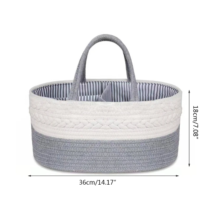 

Baby Diaper Caddy Organizer Portable Nursery Essentials Storage Basket Mummy Carriage Wet Wipes Bag