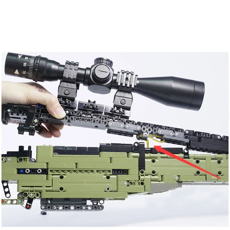 Военная серия AWM PUBG WW2 автоматический выстрел пистолет MOC строительные блоки