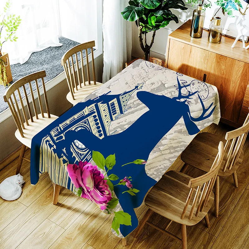 Bird Tablecloth Waterproof Oilcloth Washable Rectangular Decorative Table Cover Tapete Home Cloths Oilproof | Дом и сад