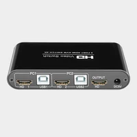 201yt kvm switch 2 port computer host hd 10gbps two in one out mouse keyboard usb2 0 print sharing device