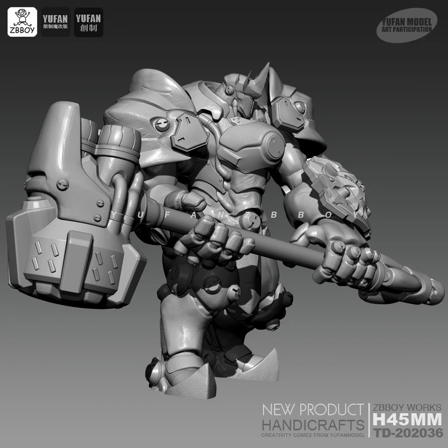 

45MM Resin Kits Juchui adamantyl white mold resin soldiers were model self-assembled TD-202036