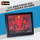 Bburago 1:43 2019 Ferrari SF90 F1 с рамкой подписанное издание Формула 1 гоночная модель автомобиля из сплава собирать подарки игрушка B458