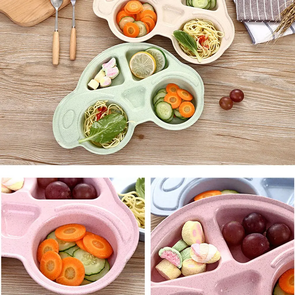 Детские чаши детская посуда для кормления пищевых с мультяшным автомобилем