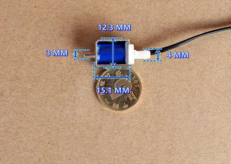 

Tiny mini Electric Solenoid Valve Exhaust Valve ,DC 3V-5V solenoid valve Normally Open N/O Air Valve Monitor
