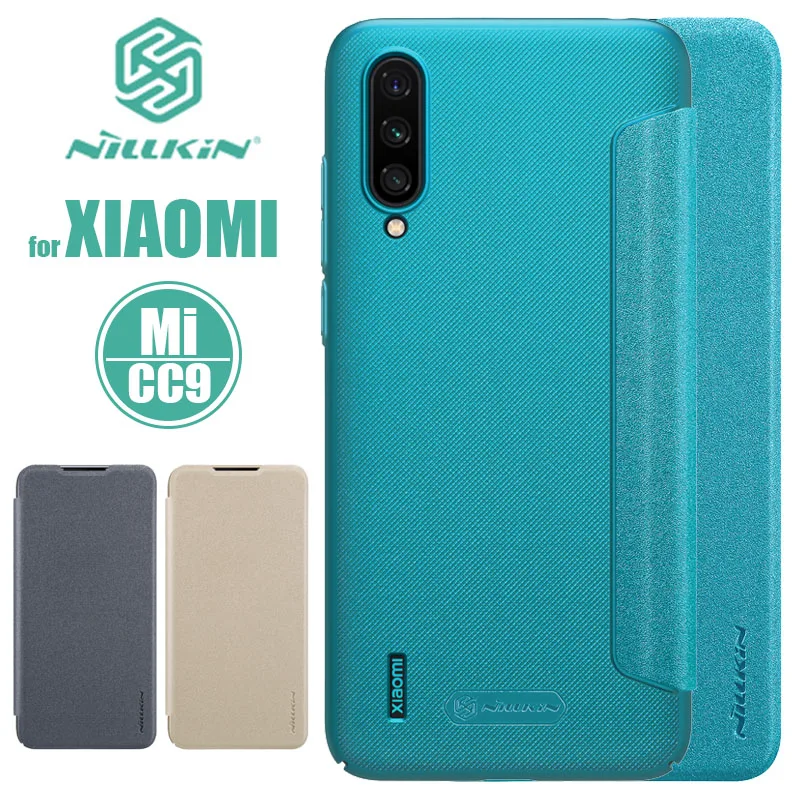 Xiaomi Mi CC9 чехол Nillkin Sparkle роскошный Флип кожаный матовая задняя крышка Ультратонкий