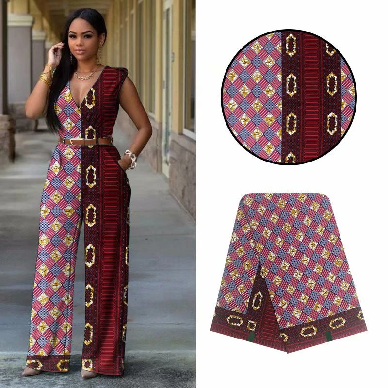 

African 100% Cotton Original Real Wax Ankara Fabric African Print Fabric For DIY Sewing Tissue African Fabric Wax Fabric VL-93