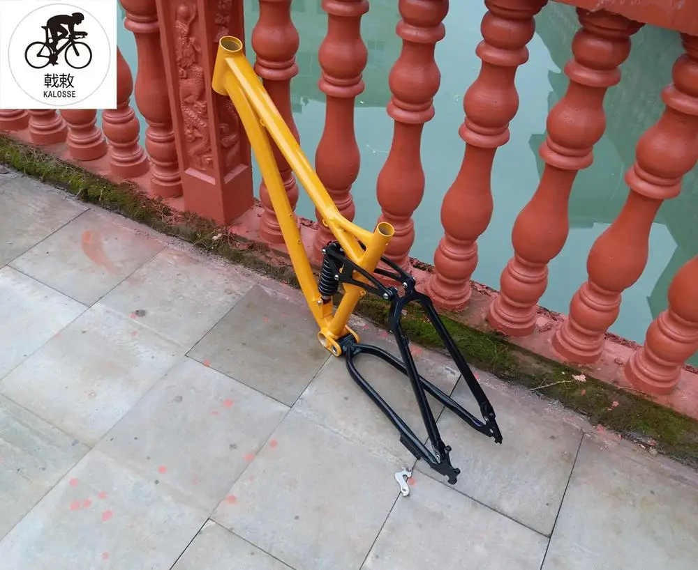 Kalosse полностью подвесная рама для горного велосипеда с мягким хвостом 26 дюймов