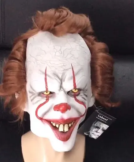 2019 Новый Стивена Кинга это маска пеннивайза Латекс Хэллоуин пугающая Маска Клоун