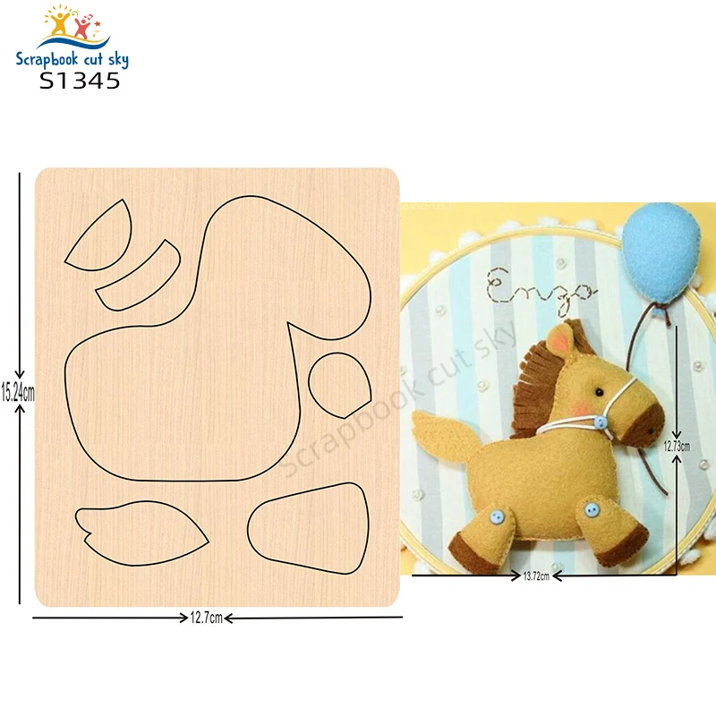 

Деревянные Пресс-формы для скрапбукинга Horse S1345 Muyu