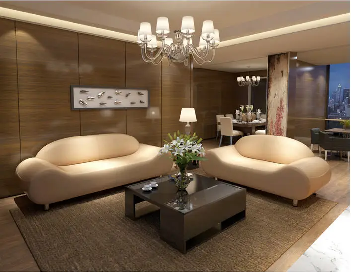 

Секционный диван из натуральной кожи, комплект диванов для гостиной на 2 + 3 места, L-образный, удобное сиденье
