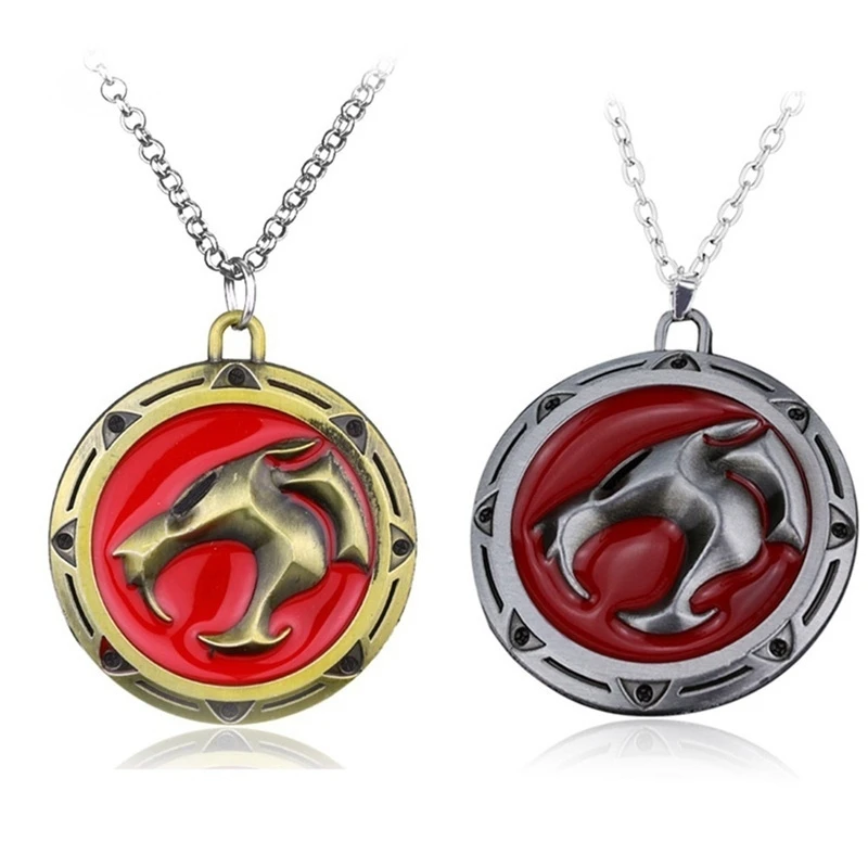 

Toten Design Cheetah Pendant Necklace for Men Creative Fashion Charm Jewelry Party Club Wholesale Accessories Two Color Options