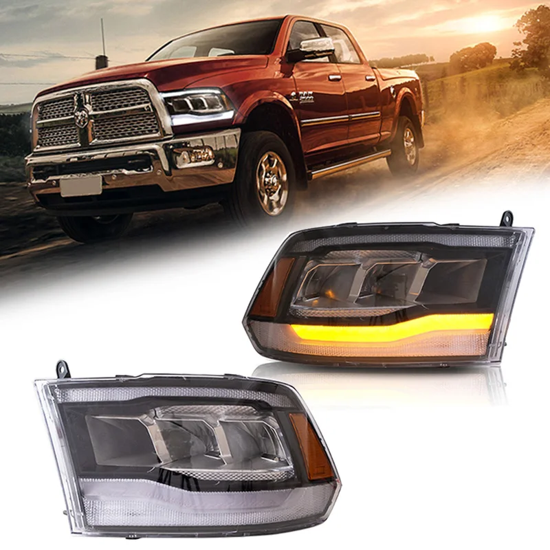Светодиодные фары RAM 1500 2500 3500 2009-2019 CLASSIC 2019-2021 налобный фонарь для Dodge