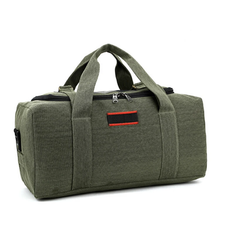 Винтажная холщовая мужская сумка для фитнеса переносная багажа путешествий