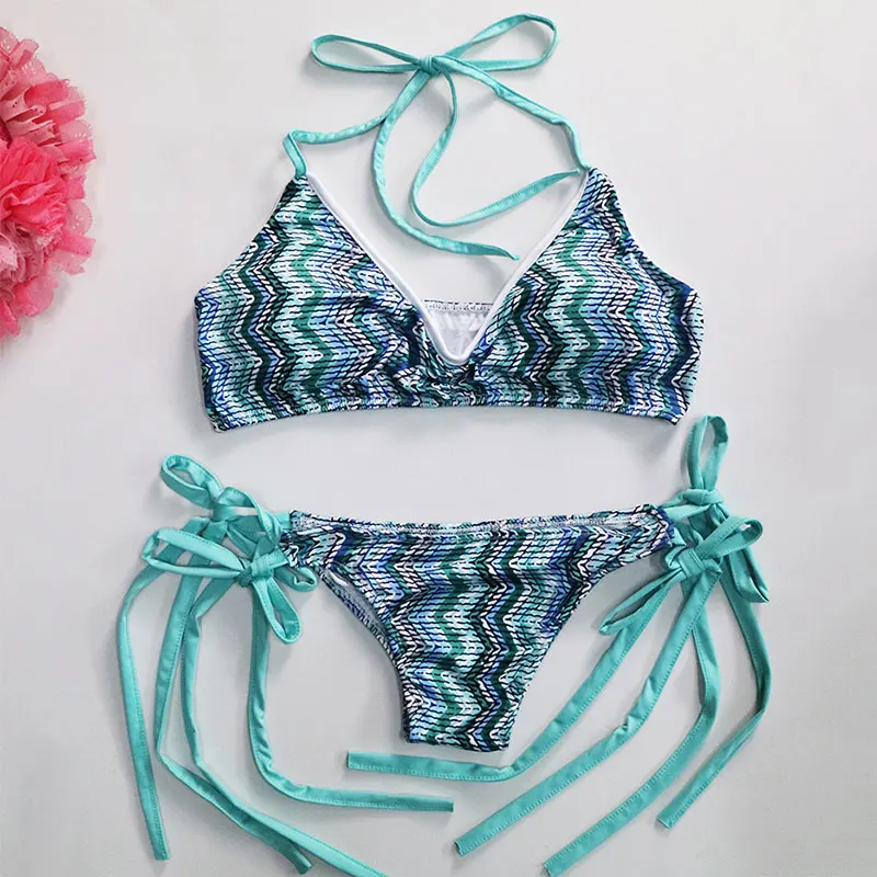 

SALE: Slim type Polyester Bikini Swimsuit + Thong no Steel Support Chest Pad