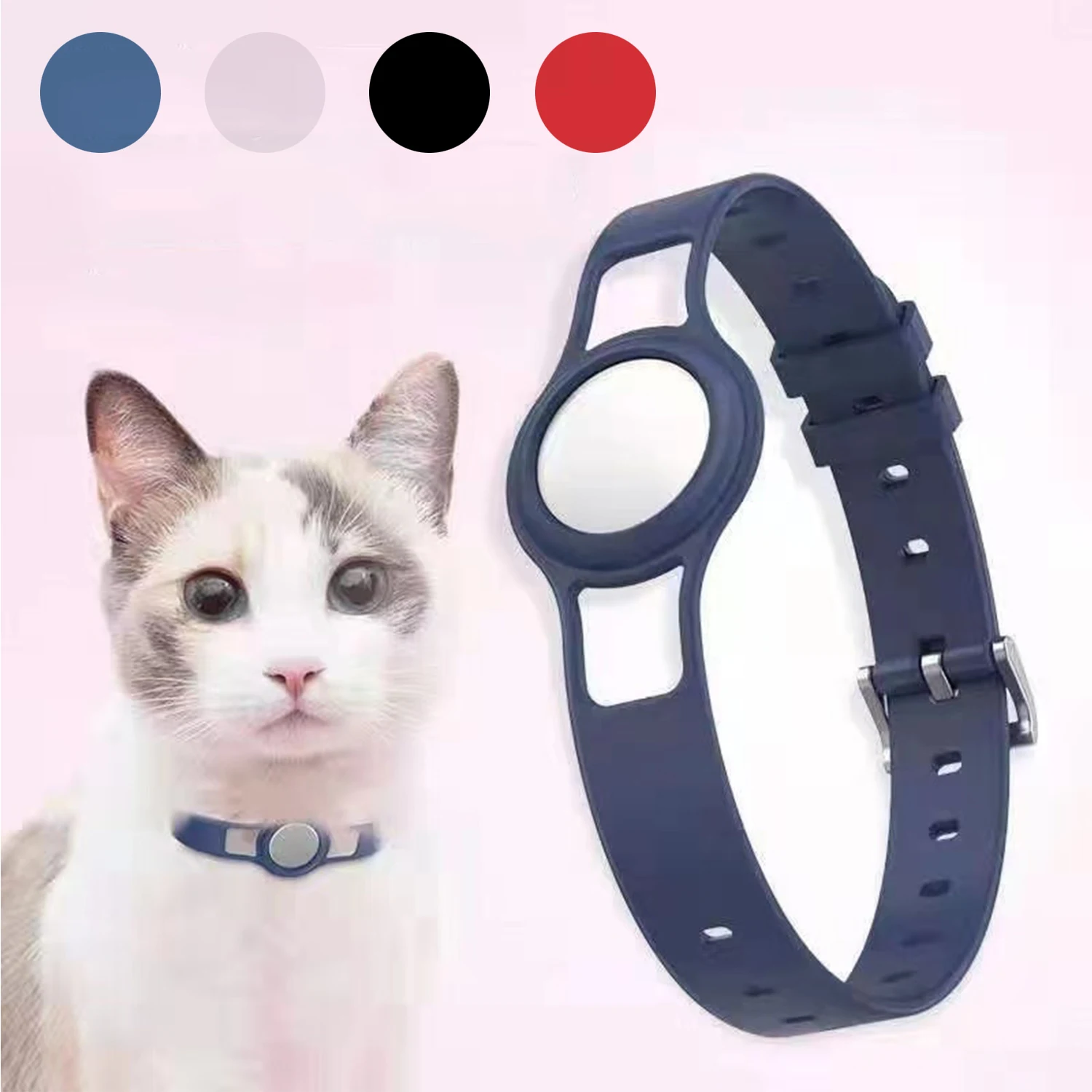 

1PC Pet Collar Anti-lost Sleeve Wrist Strap for Airtags Outdoor Park Dog &cat Location Tracking Replacement Wristband Case Cover