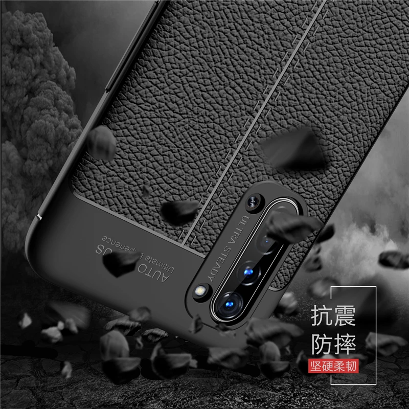 

For Oppo Reno3 Case Silicone Leather Shell Rubber Fundas Back Bussiness TPU Phone Case For Oppo Reno 3 Cover For Oppo Reno3 Pro
