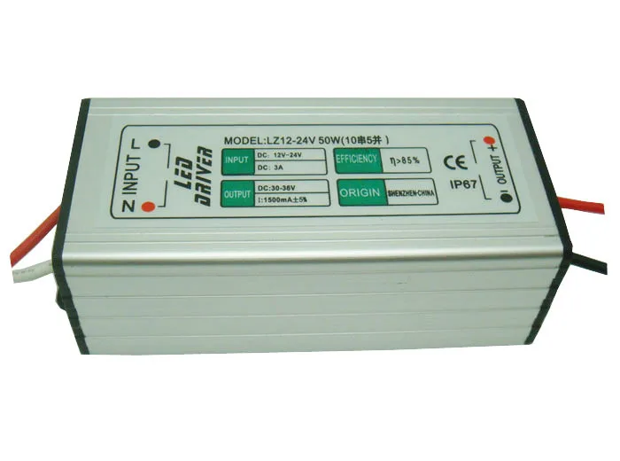 

Input 12V 24V output DC30V-36V 900mA 1500mA 30W 50W LED Driver Power Supply Lighting Transformers Waterproof IP67 Free Shipping