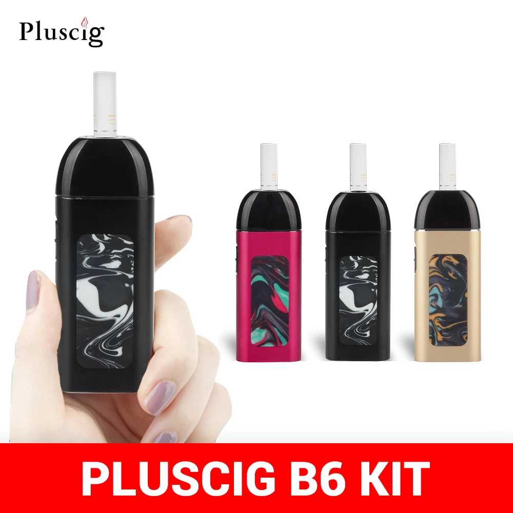 Electronic Cigarette Pluscig B6 Kit Vape Fit for  Vape Box Mod 850mAh Battery Heating Tobacco Dry Herb Hookah Vaporizer