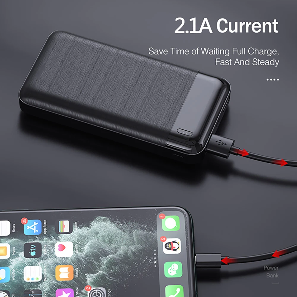 QC3.0 PD портативное зарядное устройство 10000 мА USB Внешнее для iPhone 11 SE | Мобильные