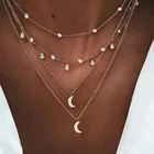 Женское ожерелье с подвеской в виде капли воды