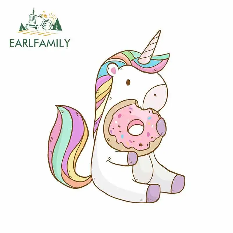

EARLFAMILY 13 см x 10,3 см для единорога Мультяшные забавные автомобильные наклейки водонепроницаемый аниме мотоцикл лобовое стекло бампер окна ви...