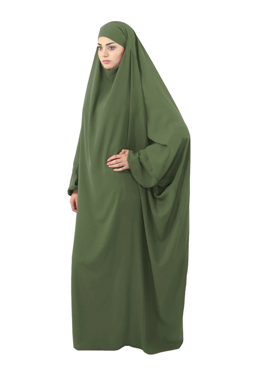 "Мусульманское длинное химарское женское платье с капюшоном и рисунком молитвы, одежда для молитв, джайлаба, абайя, Рамадан, мусульманская о..."